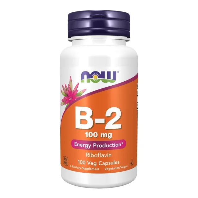 Now Foods Vitamina B2 100 Mg 100 Vegcaps