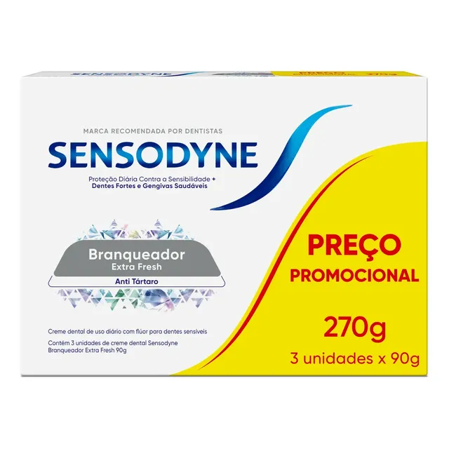 Creme Dental Sensodyne Branqueador Sensível