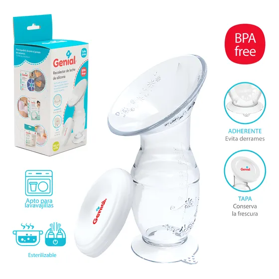Recolector De Leche Silicona Genial Lactancia Materna 120 Ml