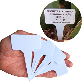 Placas Plaquinhas 6x10cm Plástico Identificação De Planta 20 Placas Plaquinhas 6x10cm Plástico Identificação De Planta 20