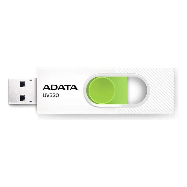 Pendrive Adata UV320 AUV320-128G-RBKBL 128GB 3.2 Gen 1 blanco y verde