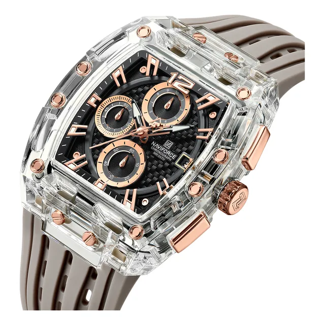 Relojes Deportivos Naviforce Con Esfera Cuadrada Creativos Y