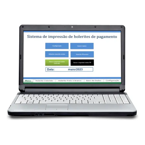 Planilha Impressão Holerites Pagamento Recibo Salario