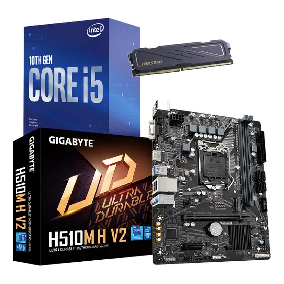 Combo Actualización Intel Core I5 10400f H510m H 8gb Color Negro
