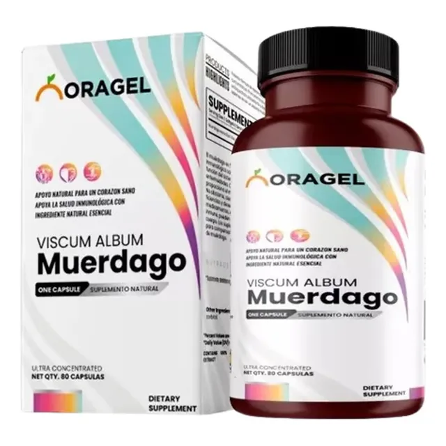 Muerdago Oragel Viscum Album Anticancerígeno 80 Cápsulas