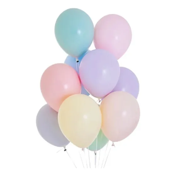 100 Globos Cumpleaños Color Pastel Macaron 