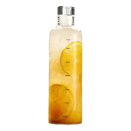 A, Copo Vidro 700ml Com Tampa Vidro, Cor Transparente