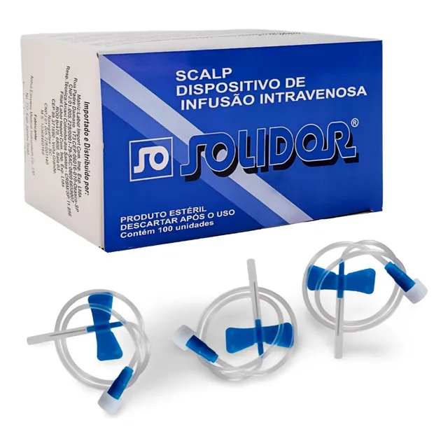 Escalpe Descartável Estéril Scalp 23g  - 100 Und