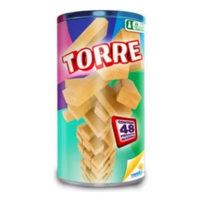Juego De Mesa Diversión Torre De Madera Para Familia Niños