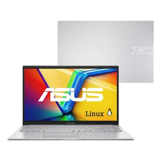 Notebook Asus Vivobook 15 Intel Core I5 1334u 16gb Ram 1tb Ssd Linux Keepos Intel Iris Xe Tela 15,6  Fhd Cool Silver - X1504va-nj2247