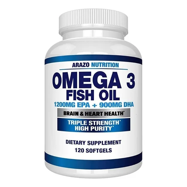 Arazo Omega 3 Aceite De Pescado 120 Cápsulas Epa+dha Sabor Sin Sabor