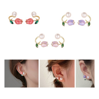 3par Pendientes De Lujo Joyeria Fina Para Mujer Flor Tulipan 3par Pendientes De Lujo Joyeria Fina Para Mujer Flor Tulipan