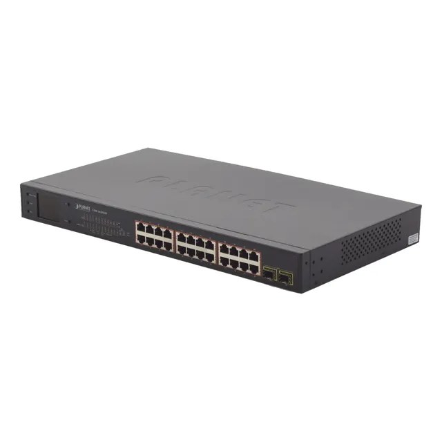Switch Poe De 24 Puertos Gigabit 802.3af/at Con Modo Extendi