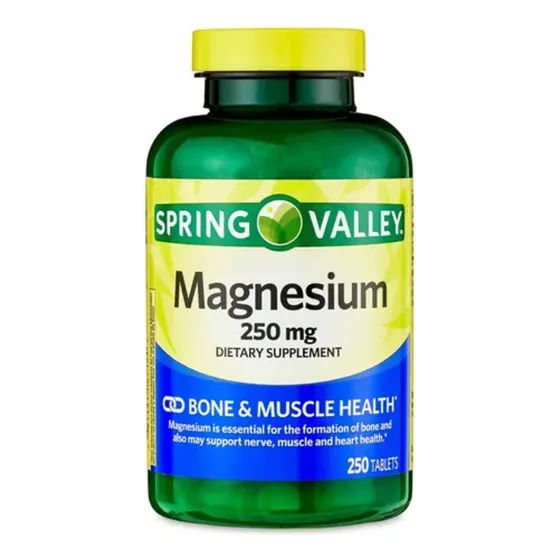 Magnesio 250mg Spring Valley 250tab Suplemento Diario