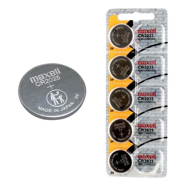 Pack X5 Pilas Bateria Cr2025 Maxell Cr 2025 Reloj Calculador