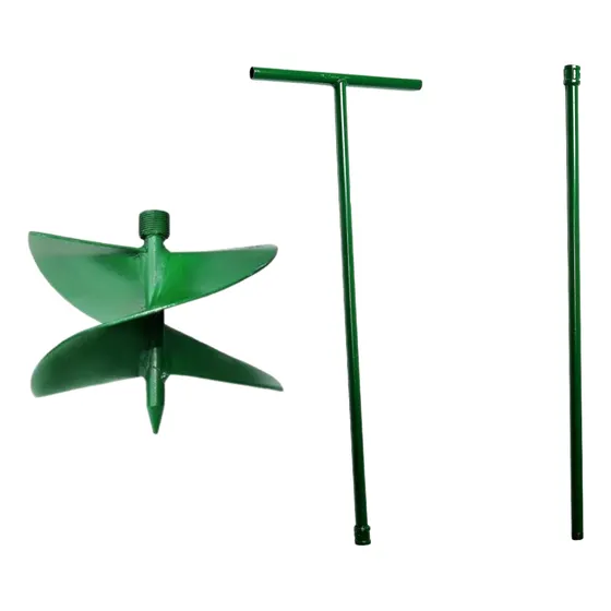 Kit Cavadeira Trado 25cm + Cabo T 1metro + Extensor 1metro