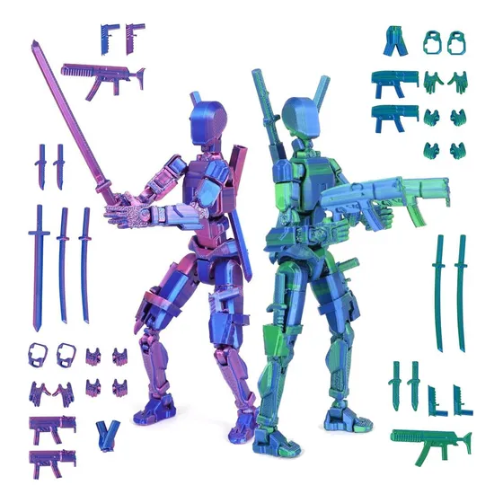 Set De Figuras De Acción Pekoiu T13 Titan 13 Robot Impreso E