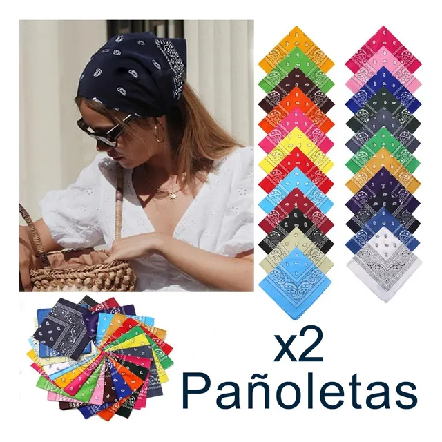Pañoletas Pañuelos Bufanda Bandana Accesorio Unisex Colores