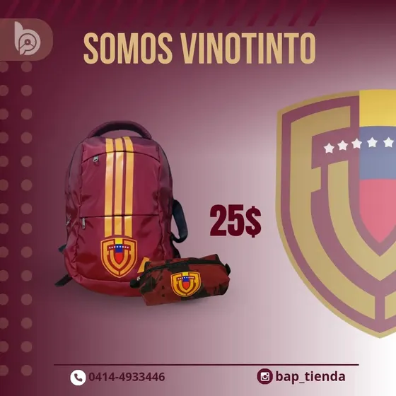 Bolso, Morral, Cartera, Deporte, La Vinotinto