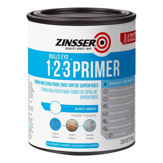Primer Imprimante Multiuso Blanco Satinado Zinsser 1-2-3 946
