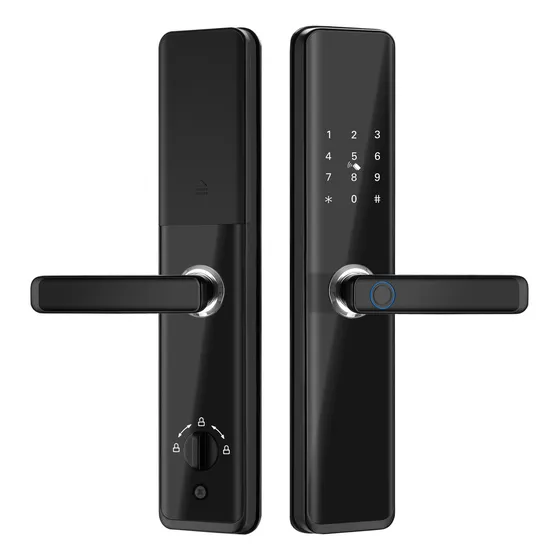 Cerradura Inteligente Con Pestillo Huella Clave Wifi Tuya