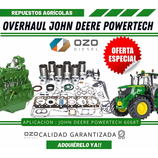 Overhaul Kit Reparacion De Motor John Deere 6068 Powertech