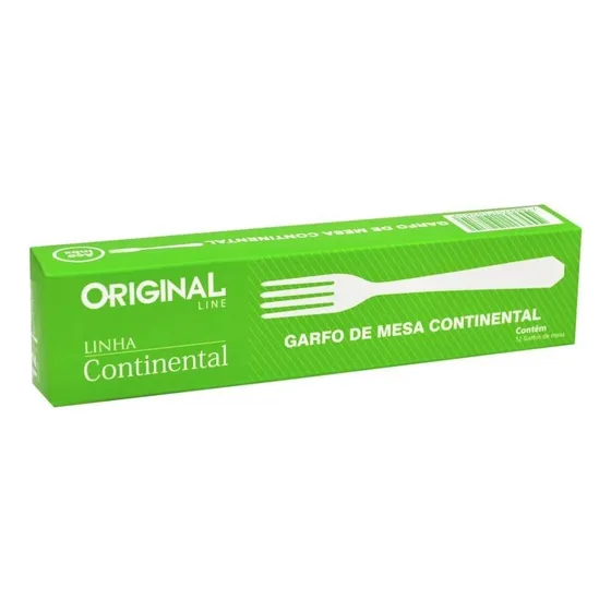 Jogo Aço Inox 24 Garfo Mesa Churrasco Premium Continental
