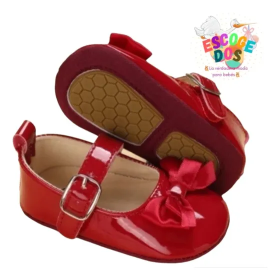 Zapatillas Elegantes Rojas 3 A 11 Meses
