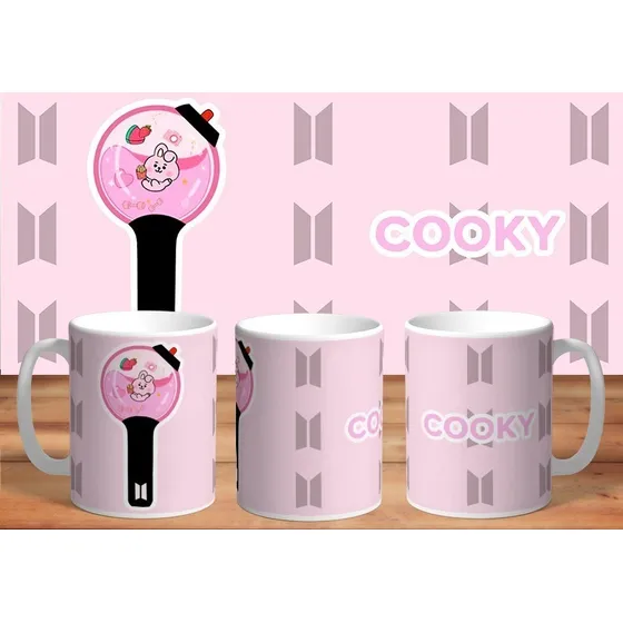 Taza De Ceramica Sublimada K-pop Bt21: Cooky