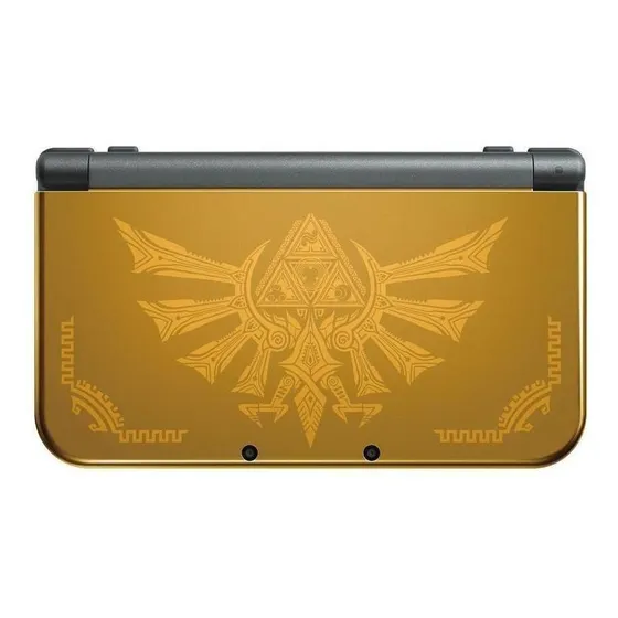 Nintendo New 3DS XL Hyrule Edition cor dourado y preto