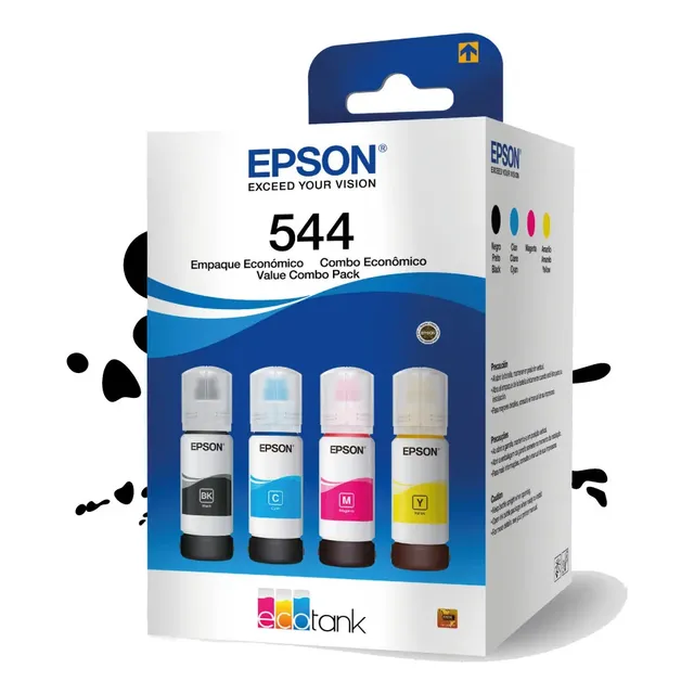 Epson Paquete De 4 Tintas Ecotank, Código T544520-4p