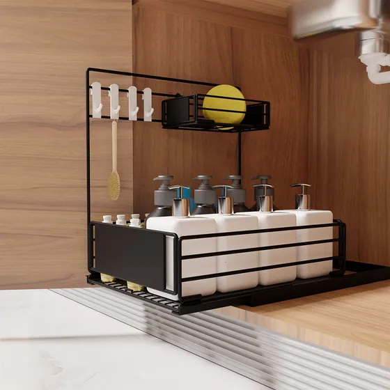Ke Organizador Gabinete Extraible Para Cocina 15.75  Largo X