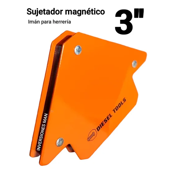 Escuadra Sujetador Magnetico Iman Herreria Practico Util