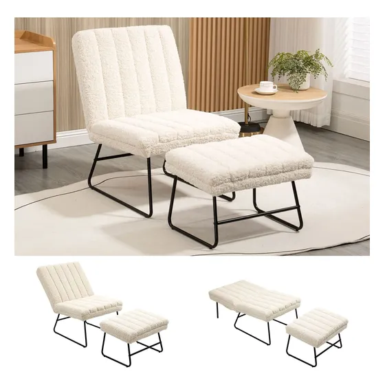 Nordicana Silla Reclinable Manual Piel Sintetica Ajustable