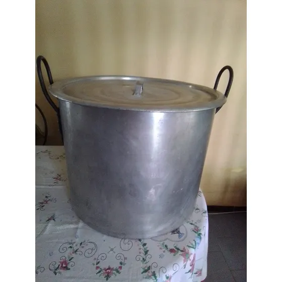 Olla Mondonguera De Aluminio De 120 Litros