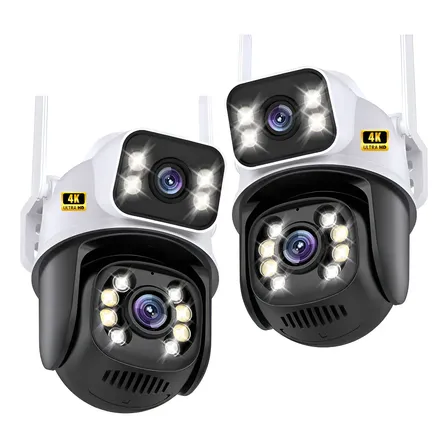 Combo 2 Câmera Externa À Prova Dágua Wifi Icsee A28b 4k Uhd App Icsee