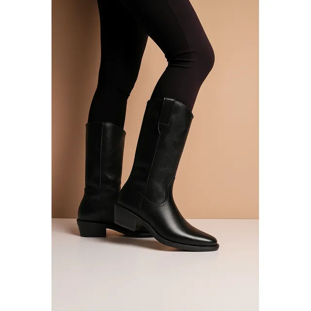 Botas Mujer Texanas Dama Taco Bajo Moda Tekila Araquina