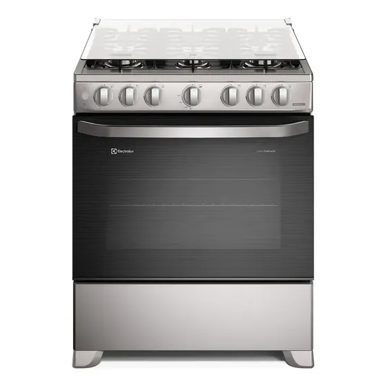 Cocina Electrolux 6 Quemadores Efficient Vaporbake Y Parr... Gris | Cuotas sin interés