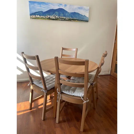 Mesa Redonda Nodomuebles Con 4 Sillas Nordviken
