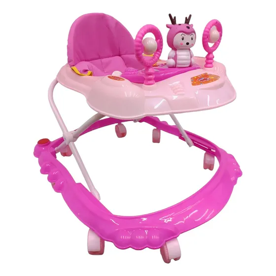 Andadera Para Bebes Rosa Para Enseñar Ah Caminar+accesorios