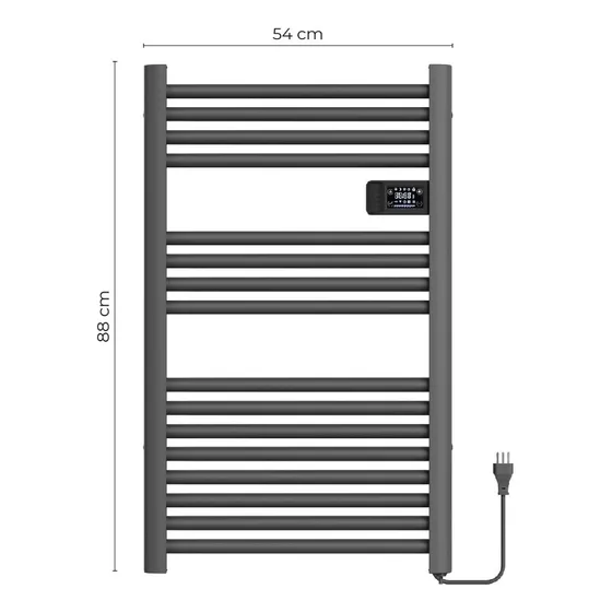 Secador Toallas Eléctrico Calentador Toallero 500w | Verken Gris