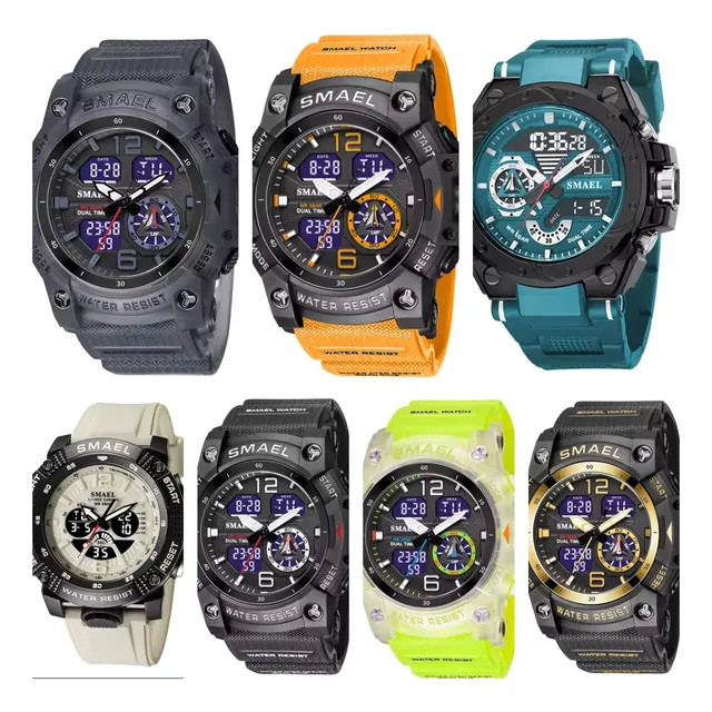 Reloj Deportivo Para Caballero Digital Y Analógico Smael