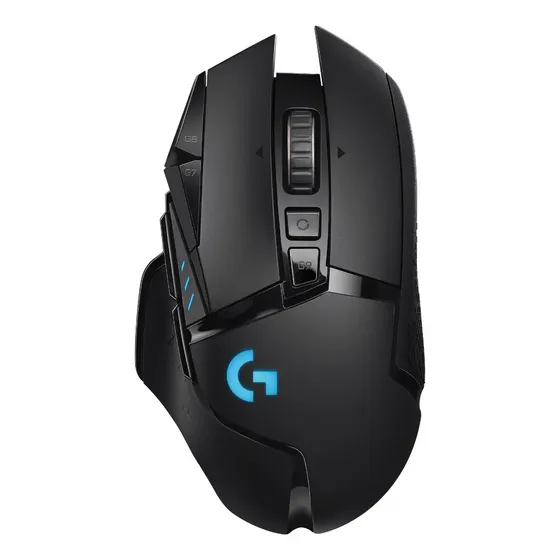 Mouse Gamer Inalámbrico Logitech G502 Lightspeed con Sensor HERO 25K y 11 Botones, Negro