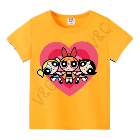 Remera Chicas Superpoderosas Nene Nena Infantil Algodón