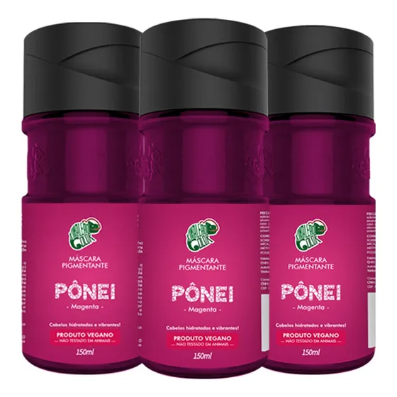 Kit 3 Tonalizantes Kamaleão Color - Ponei