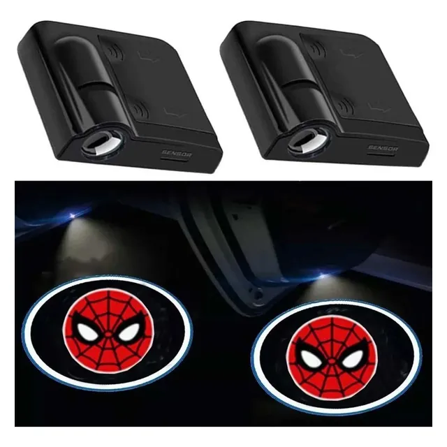 2 Pzas Para Avengers Luces De Puerta De Coche Logo Proyector