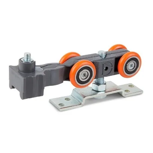 Sistema Corredizo Colgante Dn80 C/freno +riel Galvanizado 3m