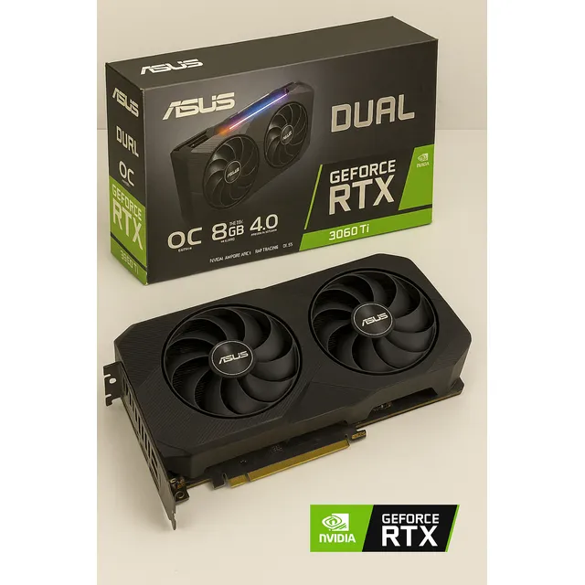 Tarjeta De Video Asus Geforce Rtx 3060 Ti Dual 8g Oc Edition
