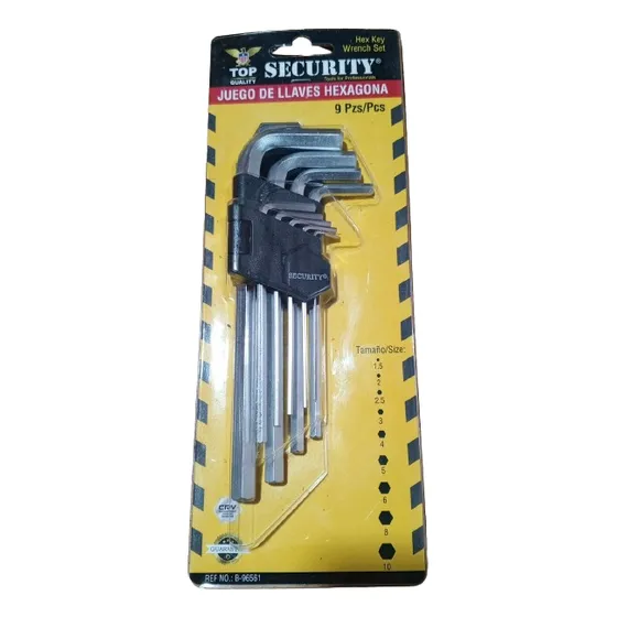 Juego Llaves Allen 9 Piezas Security 