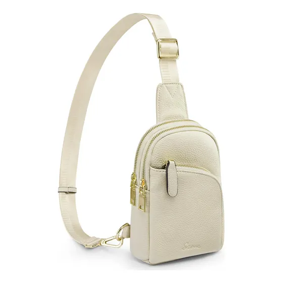 S-zone Genuine Leather Rfid Blocking Small Sling Bag Gd5cu